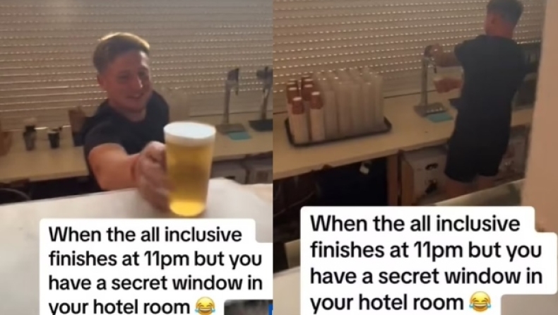 Κρήτη: Ζευγάρι Βρετανών έπινε κρυφά μπύρες όταν συνειδητοποίησαν πως το δωμάτιο τους ενώνεται με το μπαρ του ξενοδοχείου (vid)