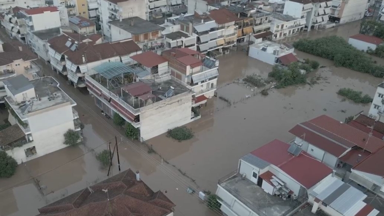 Συναγερμός στη Λάρισα για υπερχείλιση του Πηνειού (vid)