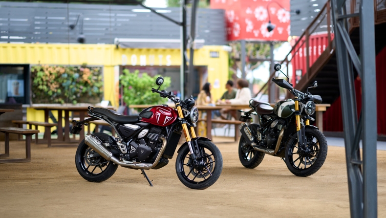 Triumph: Δελεαστικές τιμές για τα Speed 400 και Scrambler 400 X (vid)