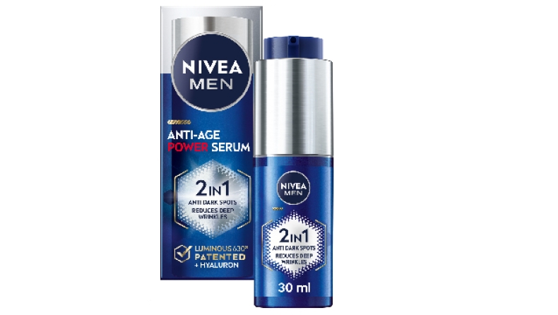 NIVEA MEN LUMINOUS 2σε1 Power Serum Κατά των ρυτίδων: Εξειδικευμένη αντιμετώπιση των κηλίδων και των ρυτίδων σε μόλις 2 εβδομάδες!