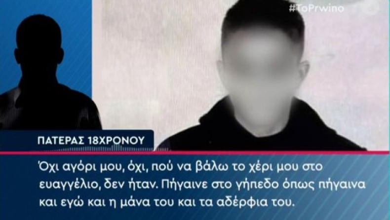 Πατέρας 18χρονου που πέταξε την φωτοβολίδα στον αστυνομικό: «Αν την πήρε και δεν του έκοψε είναι βλάκας» (vid)