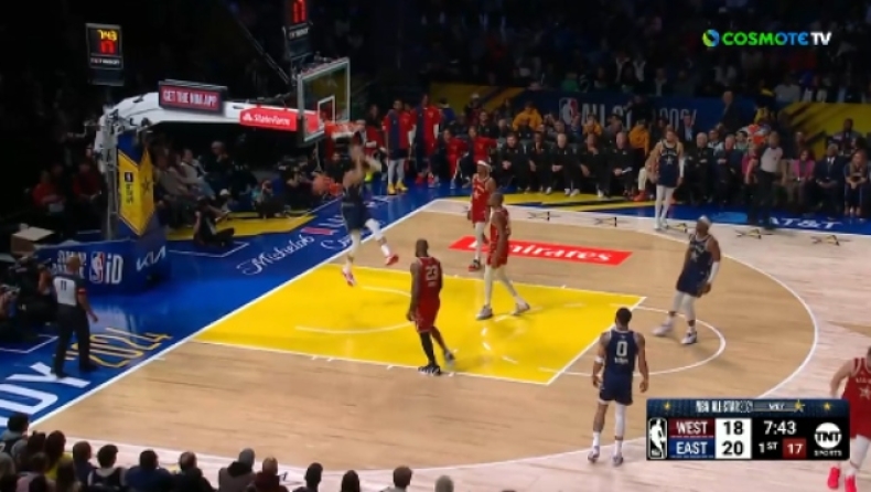 NBA All Star Game 2024: Το ανάποδο κάρφωμα του Αντετοκούνμπο (vid)