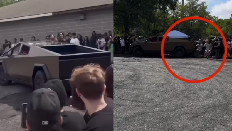Χαοτικές σκηνές στο Σικάγο: Οδηγός προσπάθησε να κάνει drift με ένα Tesla Cybertruck και έπεσε στο πλήθος (vid)