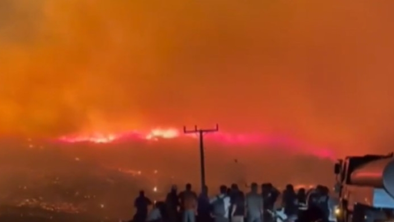 Χωρίς ενεργό μέτωπο η πυρκαγιά στη Σέριφο