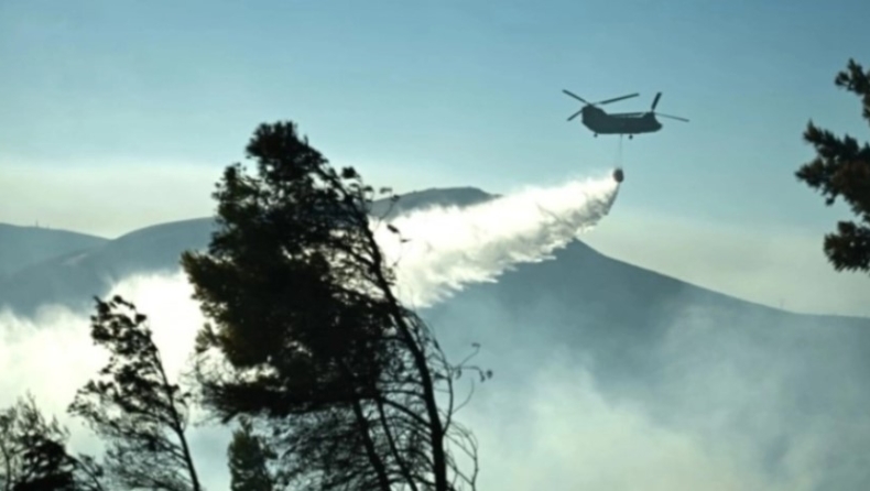 Φωτιά τώρα στον Νέο Κουβαρά στην Κερατέα: Μήνυμα από το 112