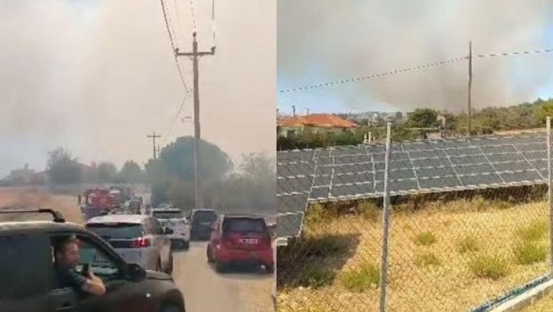 Φωτιά στον Βαρνάβα: Κλήθηκαν και εναέρια μέσα (vid) 