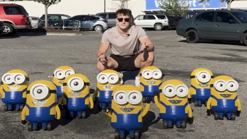 Youtuber δημιούργησε ένα στρατό από Minions για να «τρομοκρατήσει» την πόλη του (vid) 