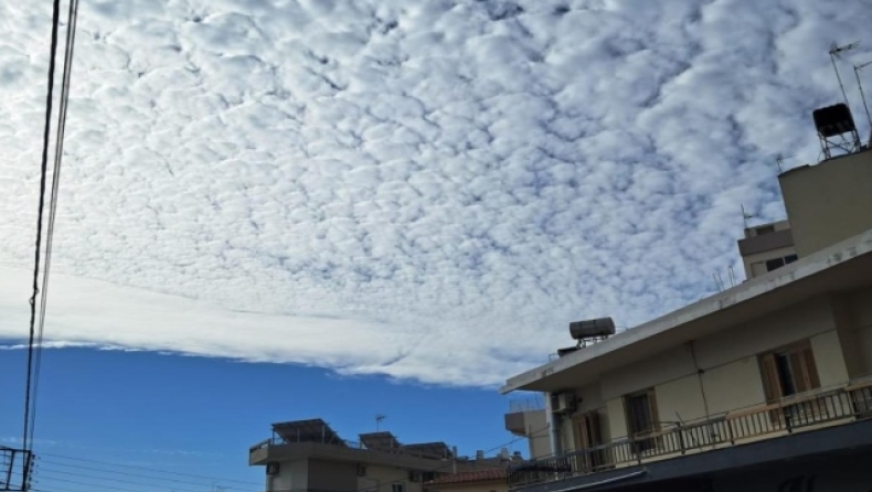 Σπάνιο θέαμα: Τα σύννεφα mammatus εμφανίστηκαν στον ουρανό του Ηρακλείου