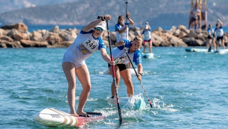 Πλούσιο θέαμα στο πρώτο διήμερο στο ο Agios Nikolaos on SUP - ICF SUP World Cup