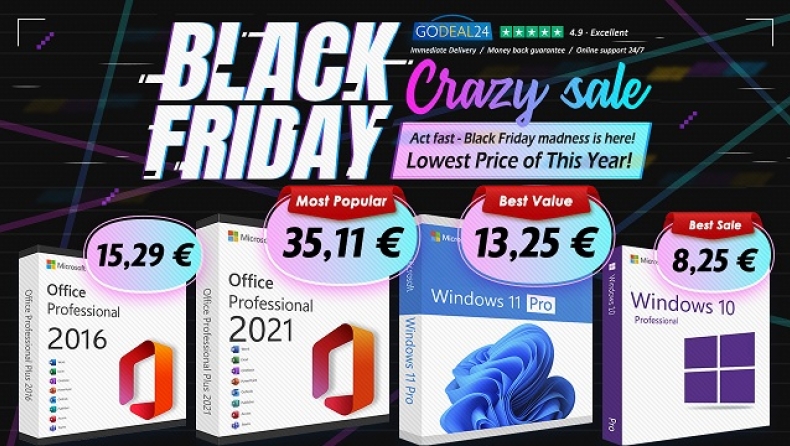 Η Black Friday με Microsoft Sale ξεκινά: Μεγάλη προσφορά για το Office Pro στα 15.29€!