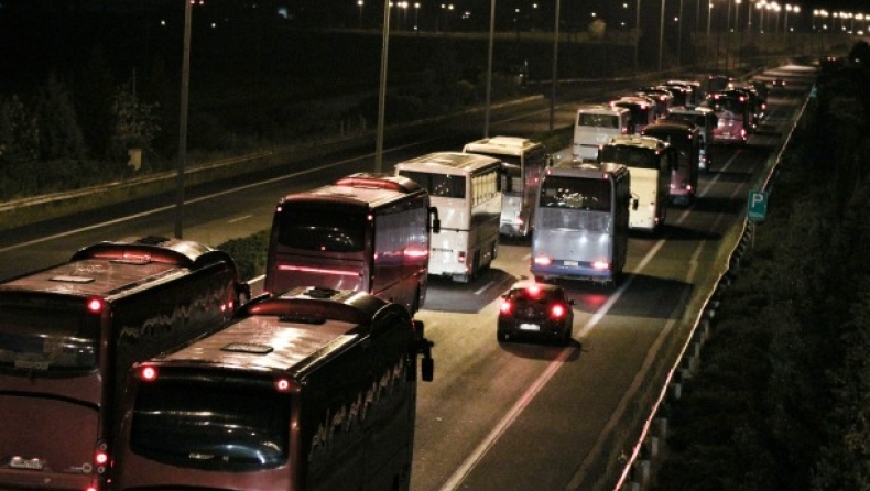 ΠΑΟΚτσήδικο κομβόι 25 χλμ. στην εθνική οδό! (pics, vid)