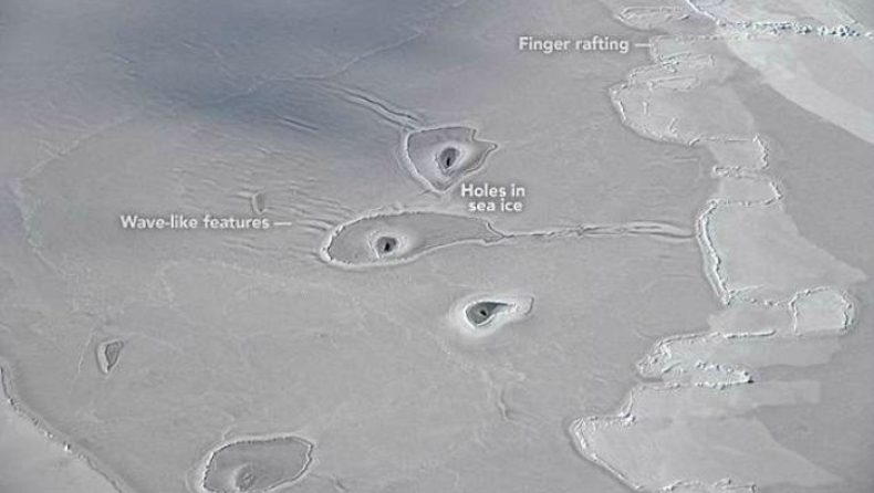 Η NASA εντόπισε μυστηριώδεις κύκλους στην Αρκτική (pics)