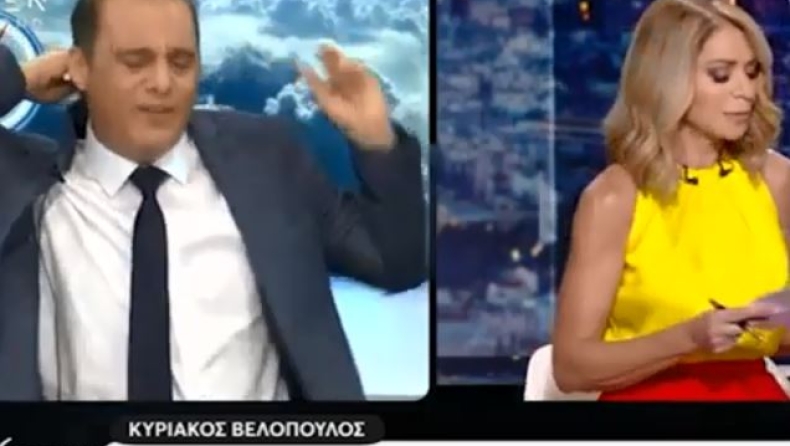 Όταν η Στάη του είπε για τα «πολύ ναζιστικά», ο Βελόπουλος σηκώθηκε και έφυγε (vid)