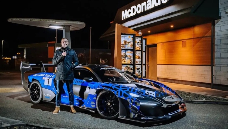 Μια αγωνιστική McLaren στο McDonald’s Drive-Thru (vid)