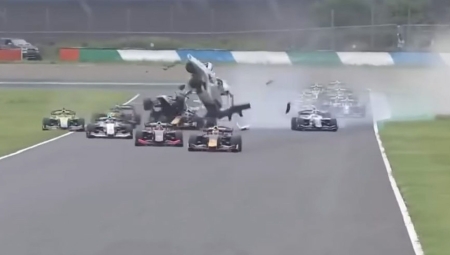 Τρομακτικό ατύχημα στον αγώνα της Super Formula (vid)