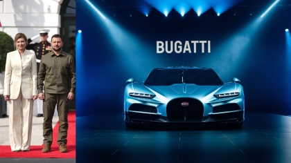 Fake news ότι η σύζυγος του Ζελένσκι αγόρασε τη νέα Bugatti έναντι 4,5 εκατ. ευρώ