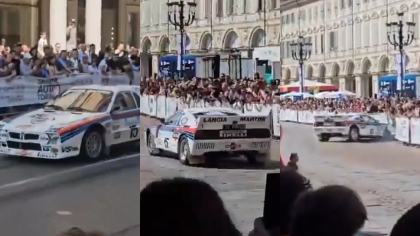 Lancia 037 έπεσε πάνω σε κοινό, 12 τραυματίες (vid)