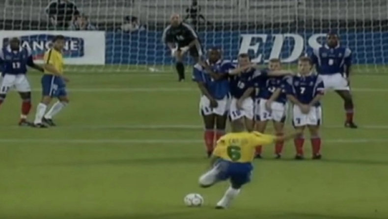Ρομπέρτο Κάρλος (03/06/1997 – Τοurnoi de France, Βραζιλία – Γαλλία 1-1)