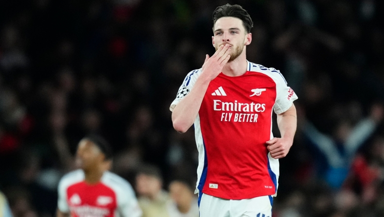 Ντέκλαν Ράις (8/4/2025, Champions League, Άρσεναλ - Ρεάλ Μαδρίτης 3-0)